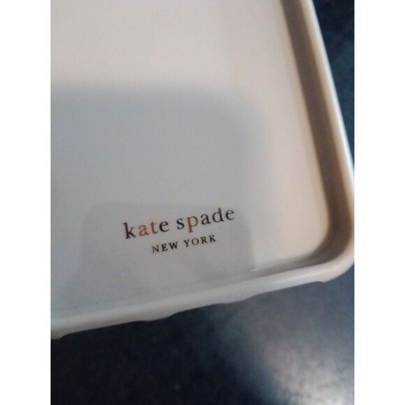 kate spade cell phone case breezy floral iPhone Xs tan pink polka dots & flower - Picture 4 of 4